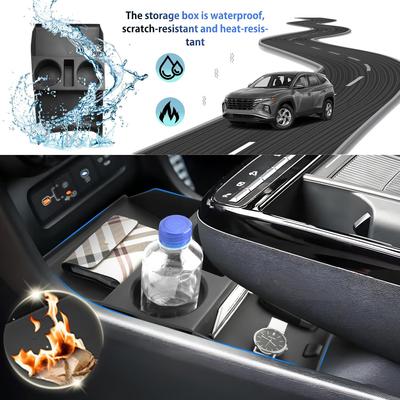 SHAOHAO pour 2025 2026 Hyundai Tucson Organisateur Inférieur pour 2025 2026 Hyundai Tucson Accessoires (Limité/Hybride) Organisateur sous console Expandeur d'espace