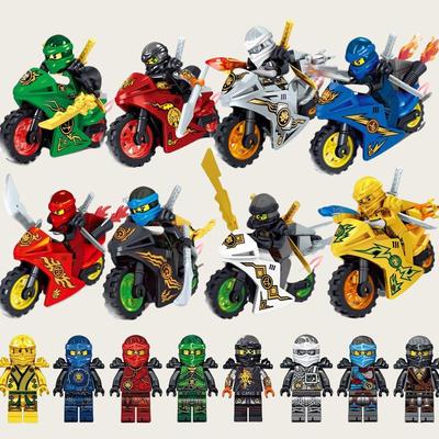 Film Action Gold Mini Figuren Mit Motorrad Bausteine ​​Spielzeug Ziegel Modell Jungen Kinder Weihnachtsgeschenke