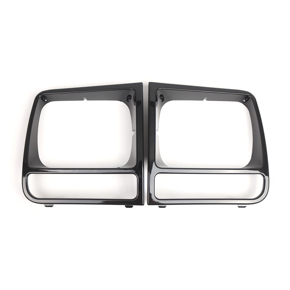 ABS Material Headlight Bezel Black Glossy Black Finish