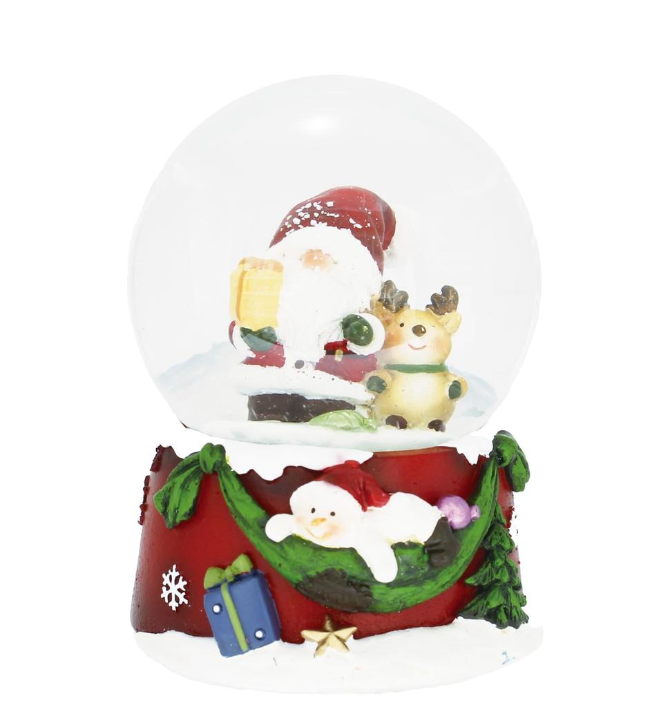 Livelight Snow Globe 65mm Snow Scene Santa Present Gift Snow Globe Market Tokyo Candle