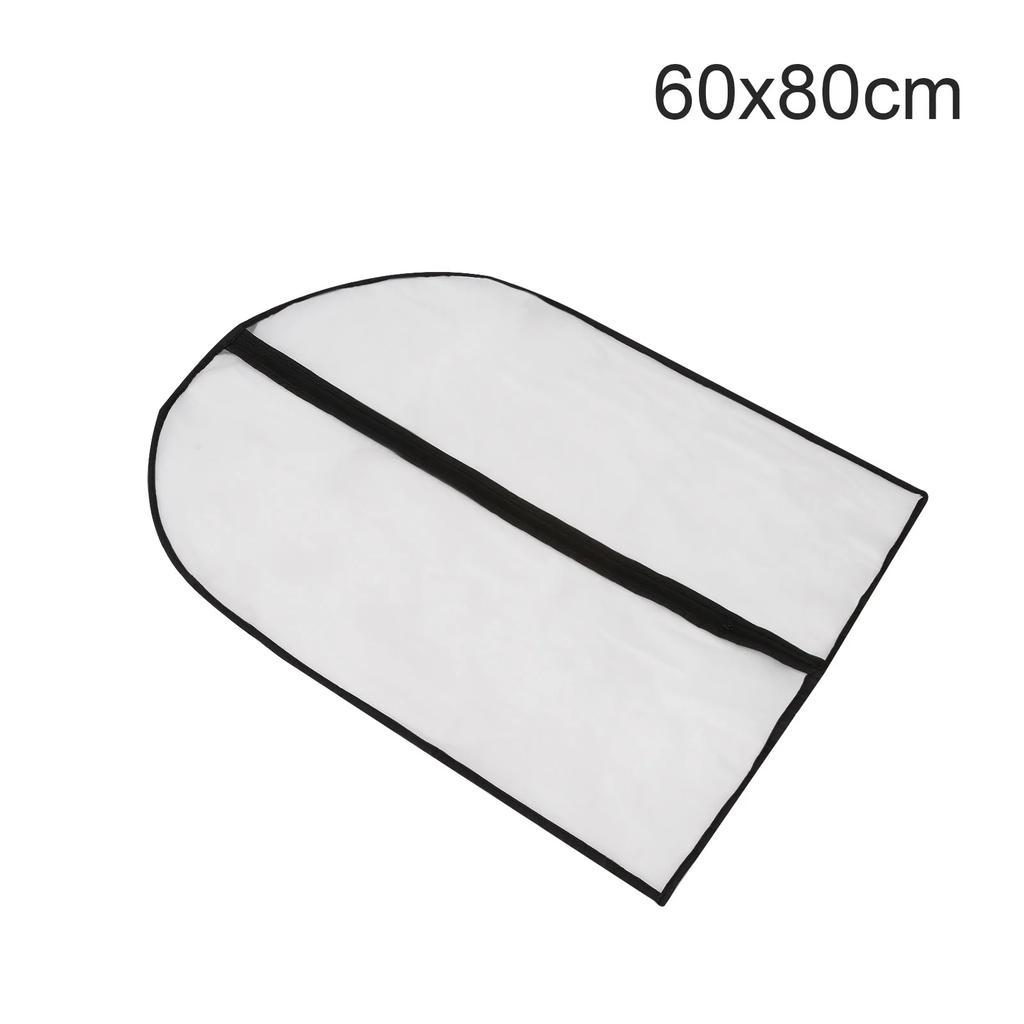 5pcs Dustproof Clothing Covers Garment Bag PEVA Transparent Coat Protector Wardrobe Anti-low Temperature Foldable Suit Hanging