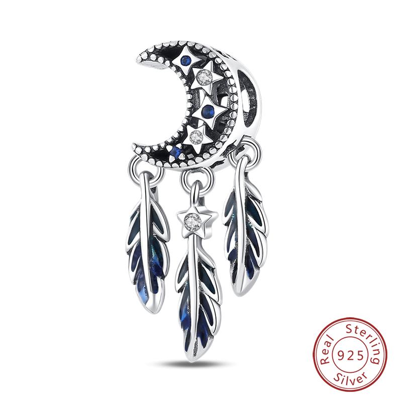 Copper Colorful Luminous Lotus Butterfly Dream Catcher Charms Beads Fit Qikaola Original Bracelets Diy Jewelry