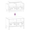 TV Stand Mustard Yellow 68 X 39 X 43.5 Cm Cold Rolled Steel