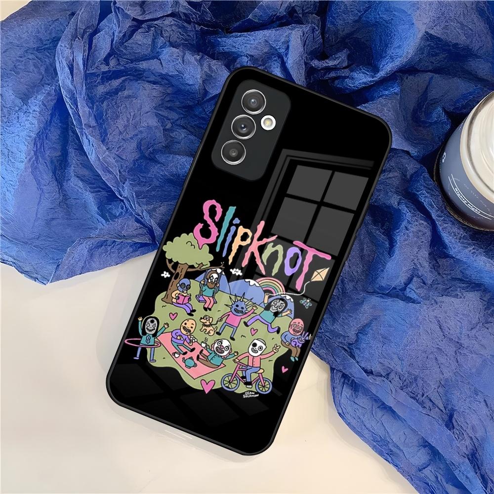 S-Slipknot Popular Band Phone Case for Samsung S25 S24 S30 S21 S23 S20 S22 Fe S10 E S9 Note 20 Pro Ultra Plus Glass Cover