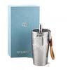 Pure Titanium Insulated Tumbler 500ml With Straw Lid Gift Box Outdoor Travel Cup Double Drinking Mode