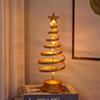 LED Christmas Lights Tree Battey Fairy Lamp Tree Metal Spiral Star Lighting Holiday For Home Living Room Decorations Night Lamp