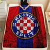 Coperta in Flanella Stampata Hajduk Football Club, Alta qualità Confortevole per Tutte le Stagioni, Arredamento per la Casa, Calore e Comfort