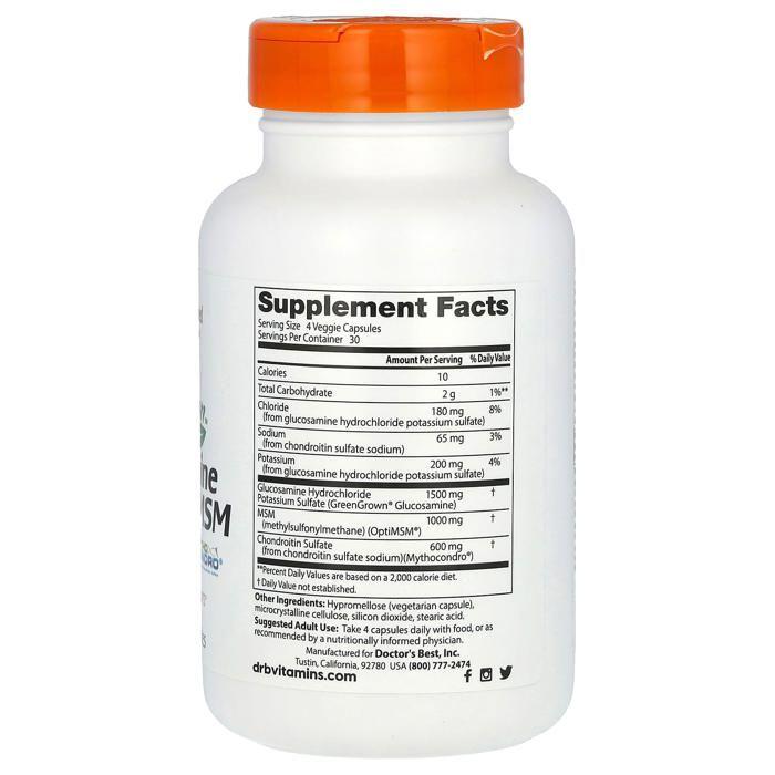 Glucosamine chondroïtine msm, 120 gélules