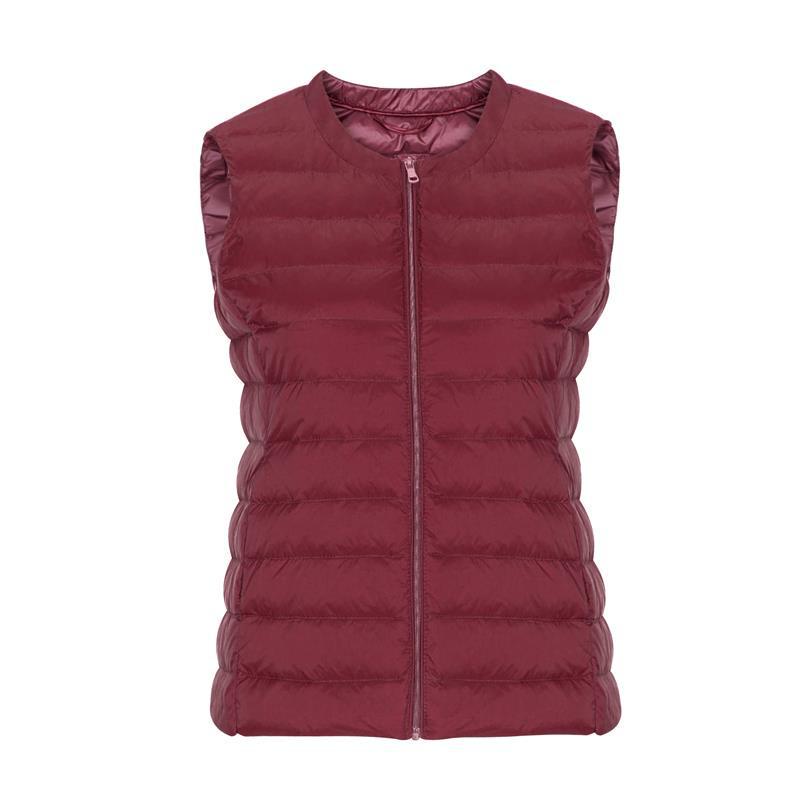 Women's Autumn/Winter Collarless Down Vest - Slim, Lightweight, Korean Style Inner Wear
