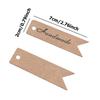100PCS/Lot Handmade Hang Tag Gift Baking Universal Card Vintage Card Kraft Paper Swallowtail DIY Packaging Decoration TMZ