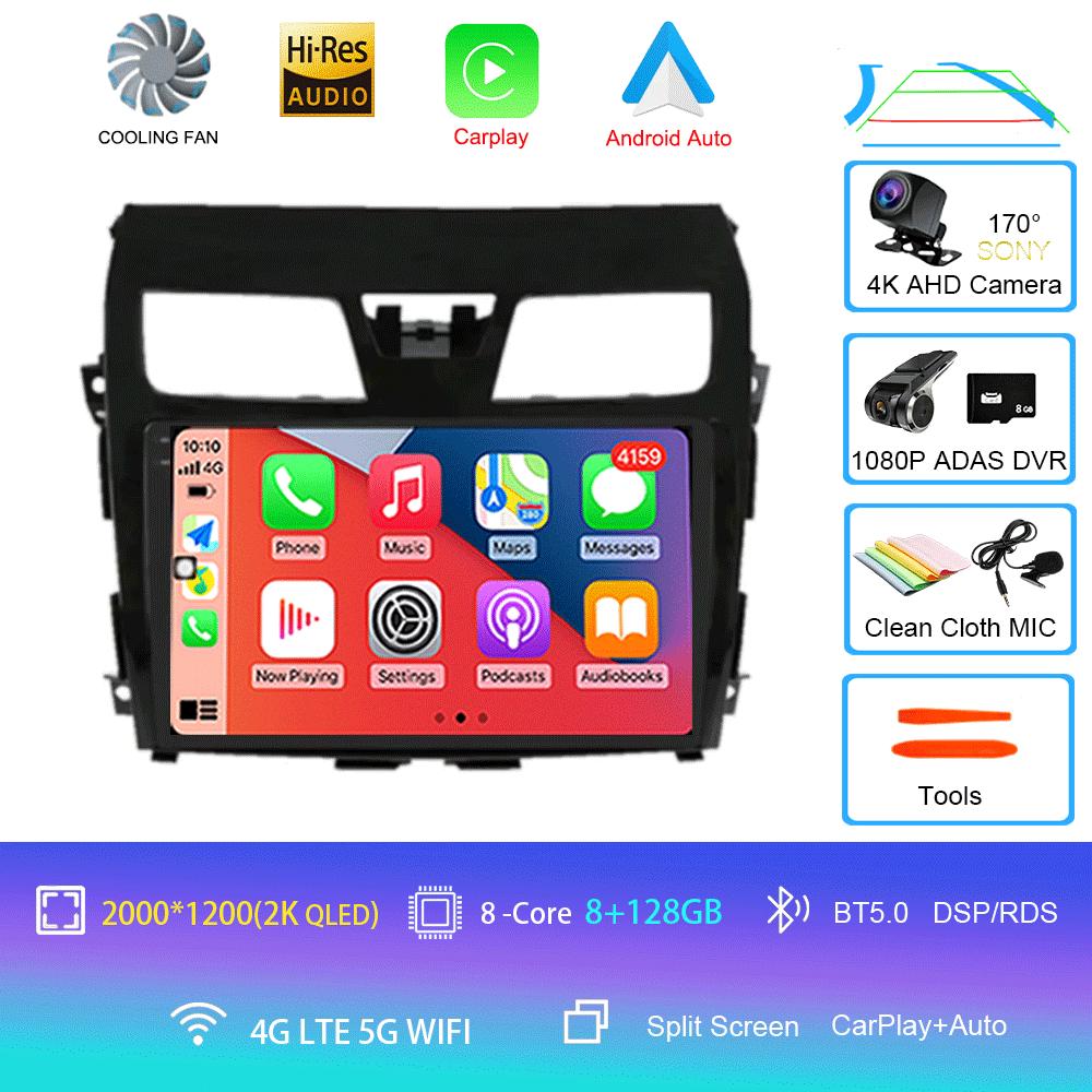 Car Radio Android 14 Carplay For Nissan Teana Altima 2013 2014 2015 GPS Multimedia Video Player DSP Stereo 360 Camera Head Unit