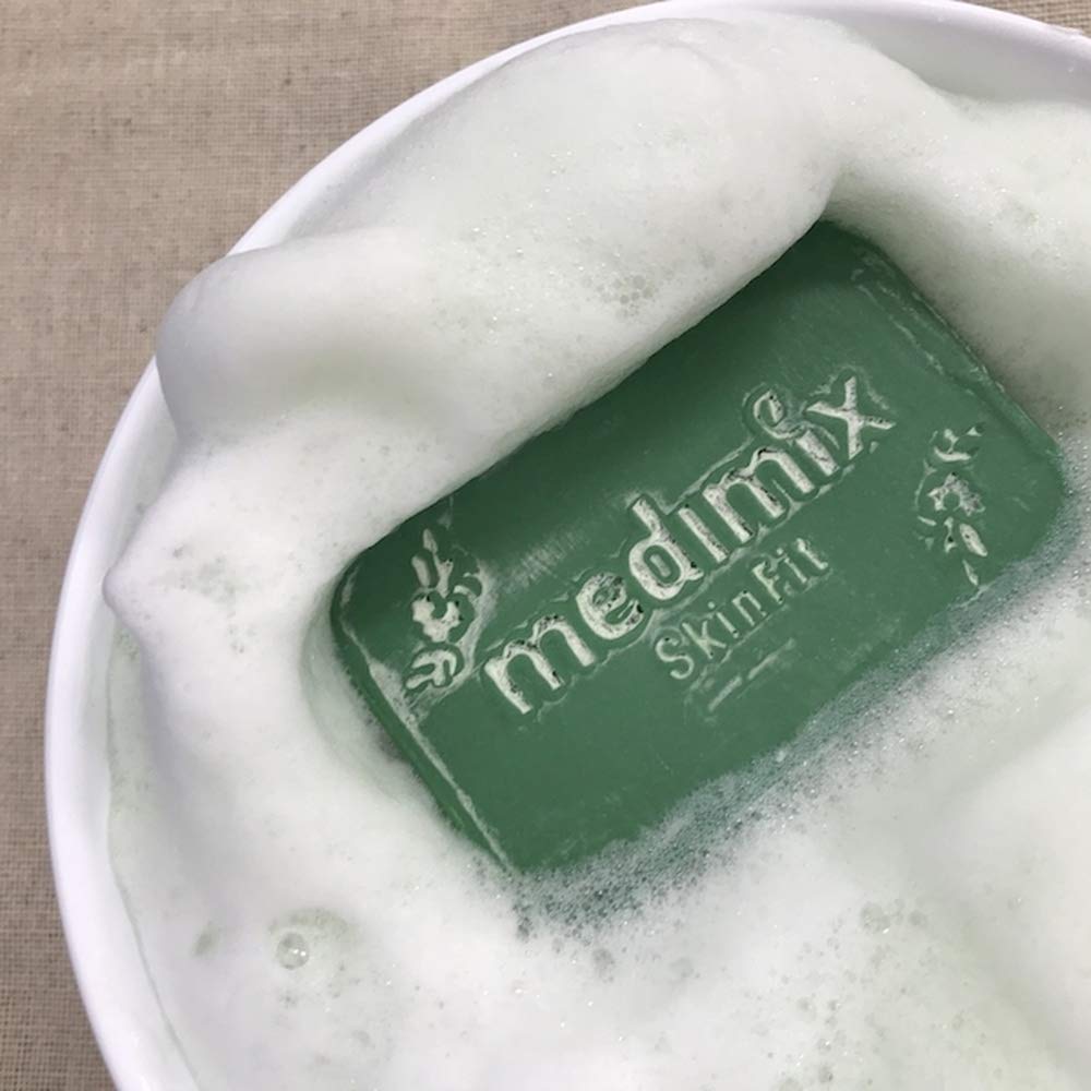 Medimix Aroma 20 Authentic Medimix Classic Soap, Green, Count, 125g, MED-18HB, 20P, Imported,