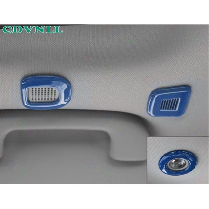 Car Top Roof Speaker Horn Cover Trim 8* Fit For Jeep Cherokee + Bright Blue