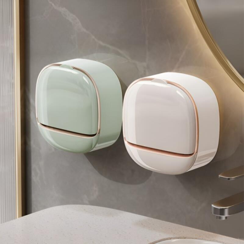 Mutagong Wall-mounted Soap Dish Luxury Hotel-style Soap Holder 01. White