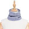 Unisex Wool Neck Gaiter: Faux Collar for Cervical Support, Thickened, Warm Knitted Scarf & Head Protector.
