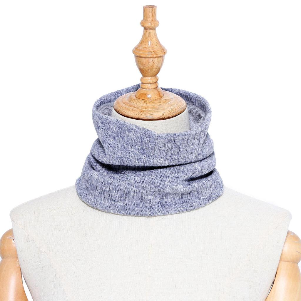 Unisex Wool Neck Gaiter: Faux Collar for Cervical Support, Thickened, Warm Knitted Scarf & Head Protector.