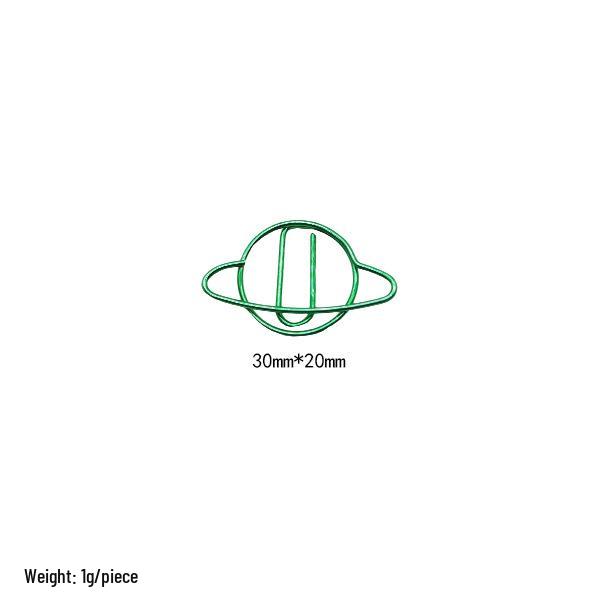 Electroplated Cartoon Insect & Plant Paper Clip Set for Organization