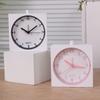 Simple Alarm Clock Bedside Clock with Night Light Silent Movement Scanning Clock Nordic Style Small Alarm Clock