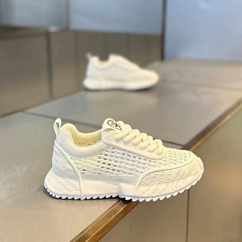 

Summer breathable mesh men s shoes sports dad shoes student casual shoes versatile shoes 44 білий