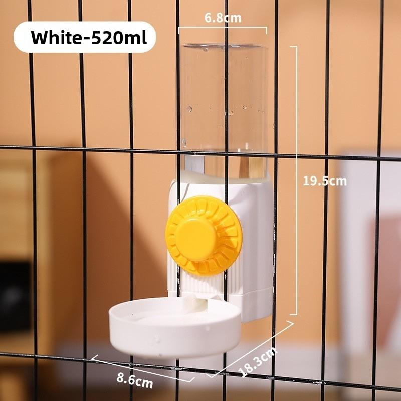 

Cat Hanging Water Dispenser, Dog Drinking Water Automatic Feeding Water Dispenser, Cat Bowl, Dog Bowl, Pet Water dispenser білий