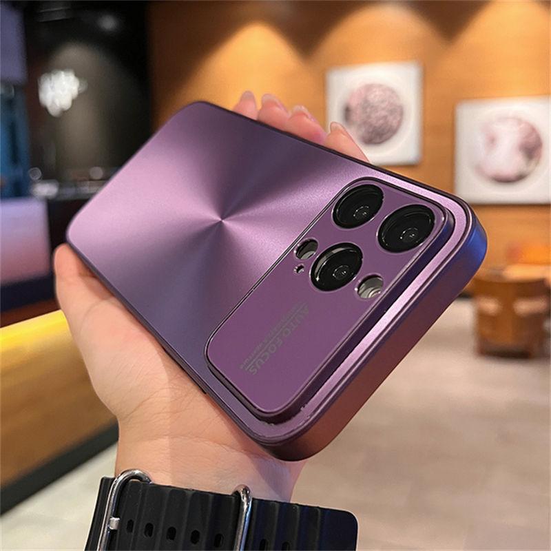 

Роскошный блестящий лазерный чехол Aurora для iPhone 11 Pro, iPhone 12 13 14 Pro Max 14 Plus, защита камеры с большим окном, сплошной цветной чехол iPhone 11 фиолетовый