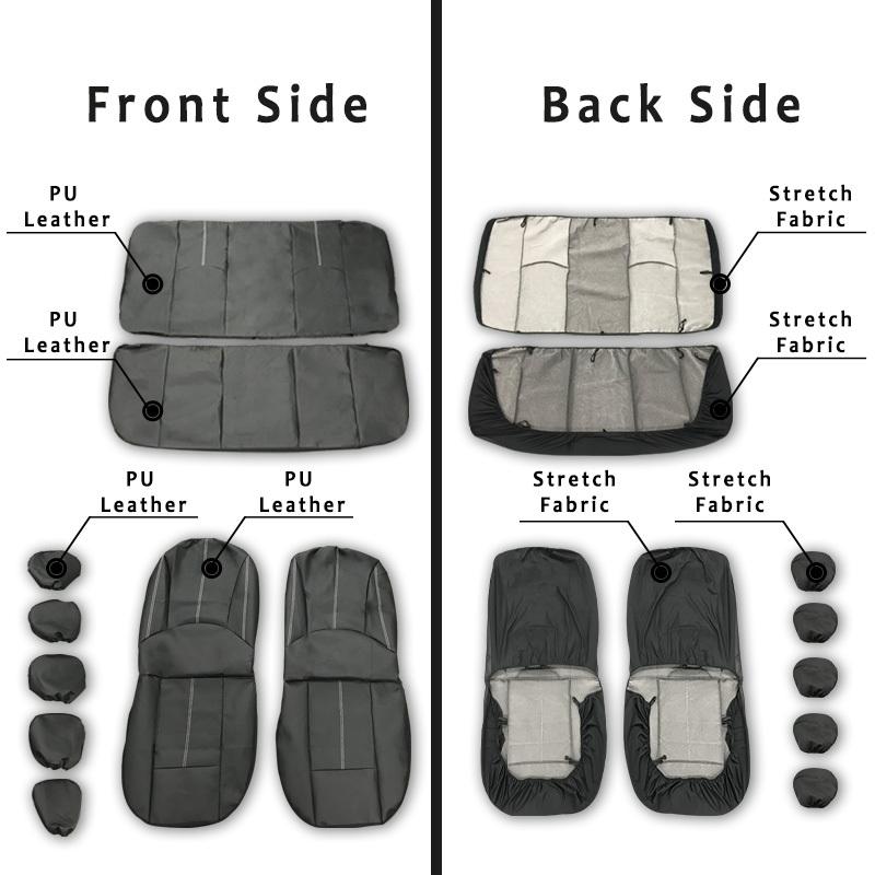 Universal Car Seat Cover Protector PU Leather Auto Accessories Seat Mats Interior Parts Cushion Tool For SUV Sedan Hatchback
