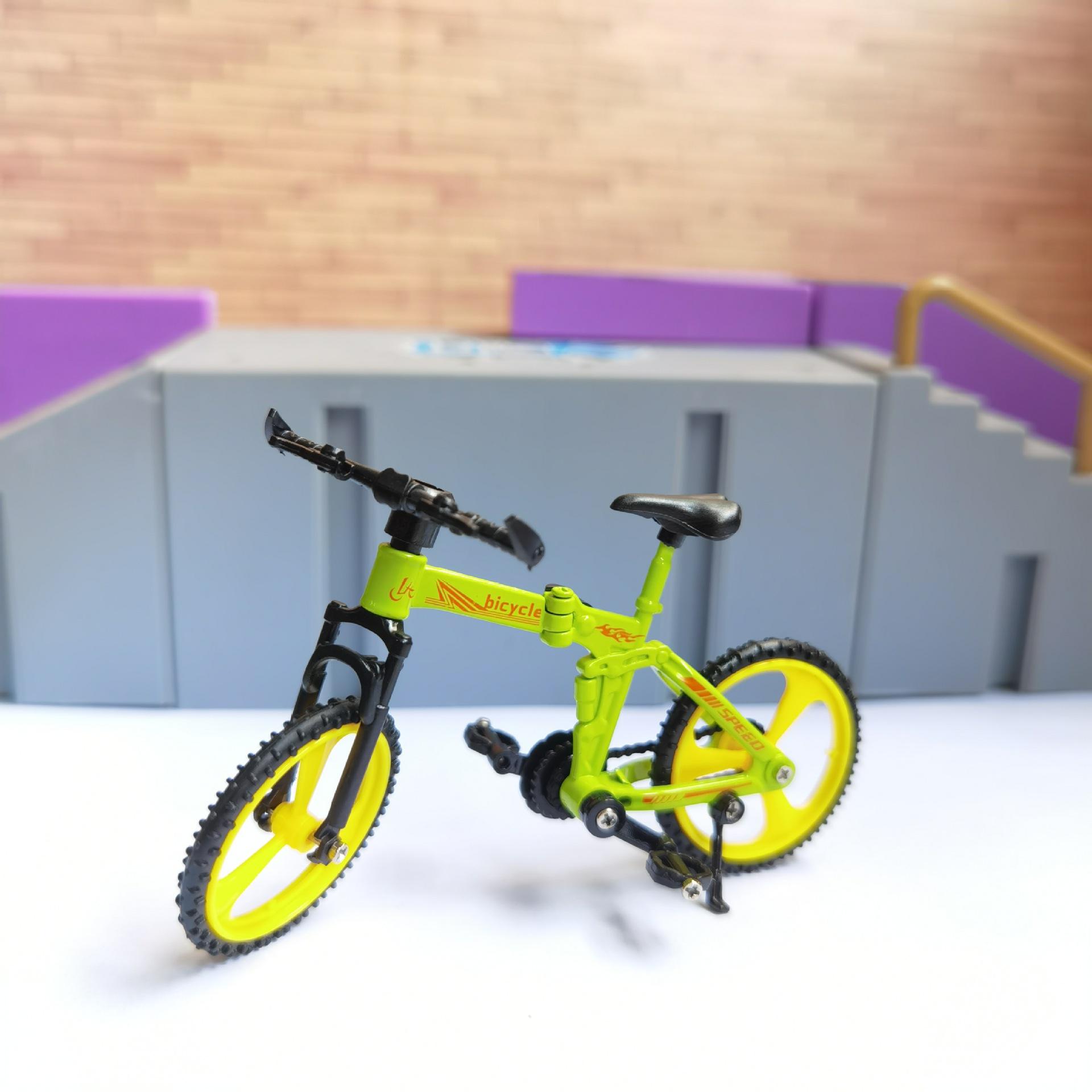 Складной велосипед сплав симуляция палец велосипед творческий новый даунхилл горный велосипед палец колесо