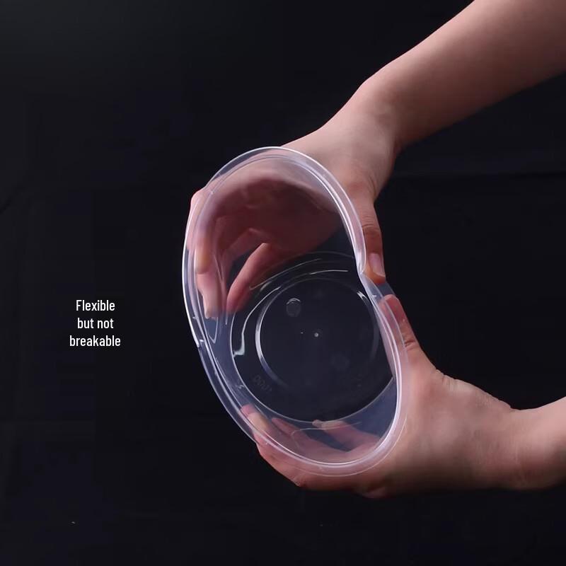 Disposable Plastic Food Bowls with Lids and Chopsticks