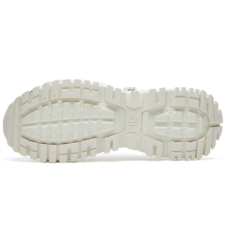 Fila Fusion Bianco Hartbonbon Netzstoff Synthetikleder Dicke Sohle Stoßdämpfung Erhöhte Höhe Niedriger Schaft Dad Sneaker Damen Sneaker T12W135211FMM