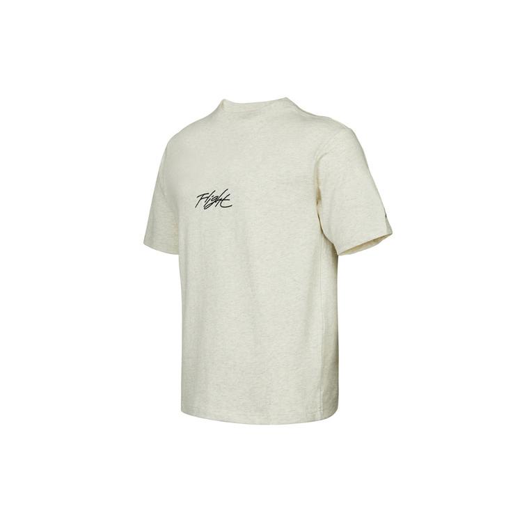 Jordan Flight Essentials T Shirts Men s Ecru Crew Neck Moderate Straight Fit DA9890-141 XXXL