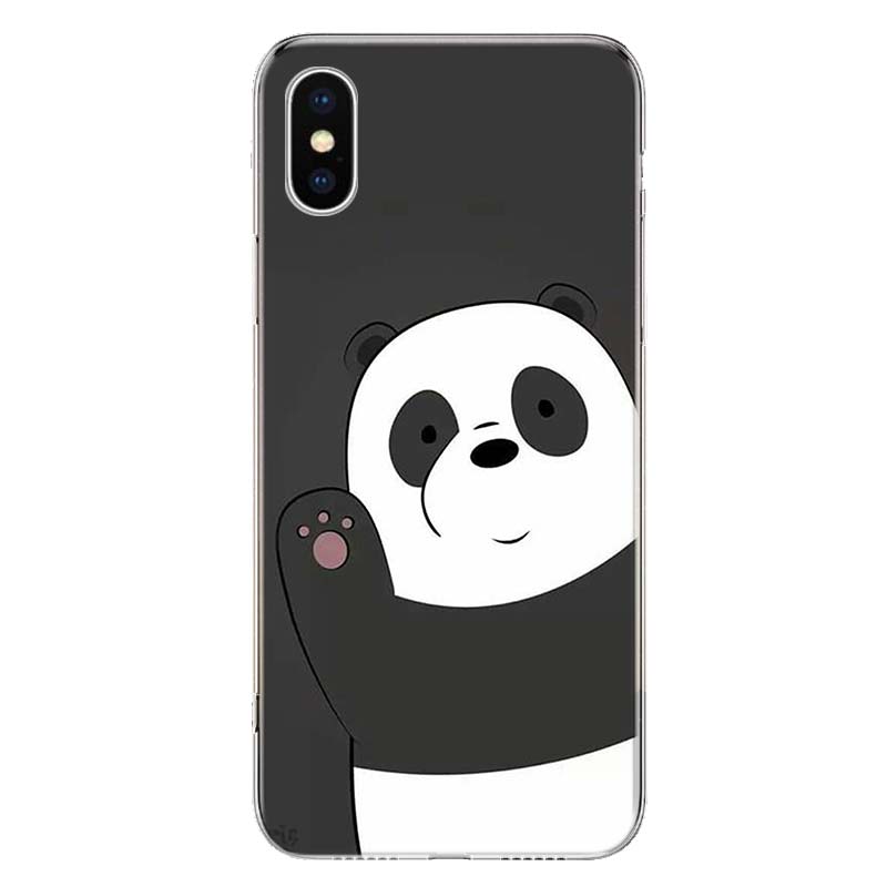 Panda Anime Niedliche Handyhülle für Apple iPhone 11 12 13 Pro XR X XS Max 7 8 6 6S Plus + Mini 5S SE Print Shell Coque Fundas