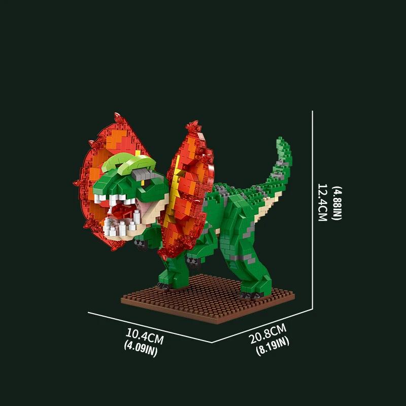 Dinosaur Series Building Blocks Tyrannosaurus Rex Pterosaur Triceratops Assembly Toys DIY Model Bricks Kids Adults Decor Gifts