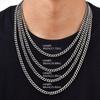 Vintage Cuban Chain Necklace for Men Women,3/5/7mm Stainless Steel Curb Link Chain Chokers,Casual Basic Punk Jewelry