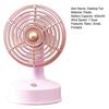 Mini Desk Fan USB Rechargeable Single Speed Personal Table Fan Adjustable 90 Degree Head Tilt Quiet Fan for Bedside Desktop