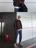 Men's Retro Korean Style Loose Knit Sweater - Solid Color, Round Neck, Autumn/Winter Trend.