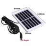 1W 6V Solar Panel 5521 Dc Port Portable Polycrystalline Silicon Solar Charger Plate With 3M Connecting Wire