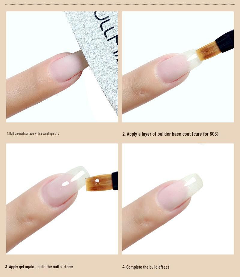SULLMAR 30g Multifunctional Nail Art Base Gel for Strengthening, Shaping, and Extension
