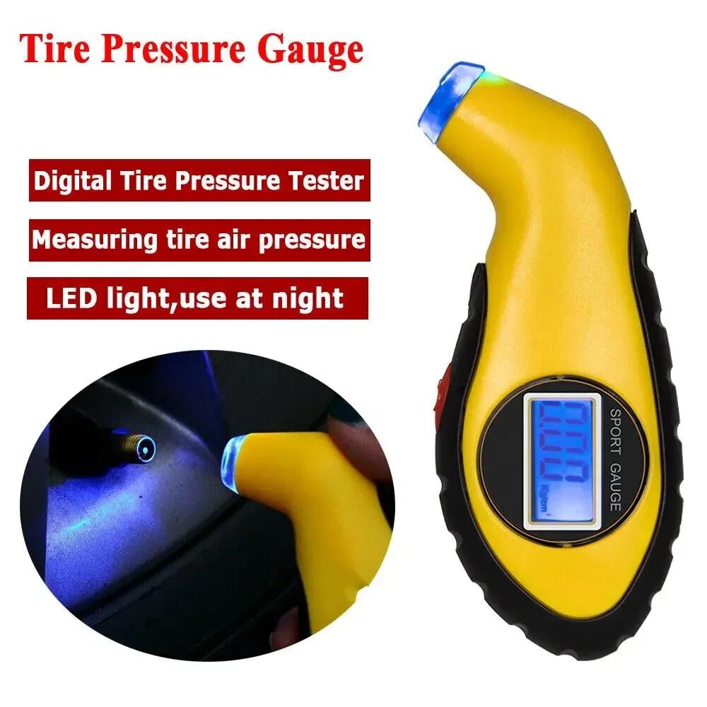 Digital Tire Pressure Gauge - LCD PSI Meter for Car Bike Truck Auto Tyres