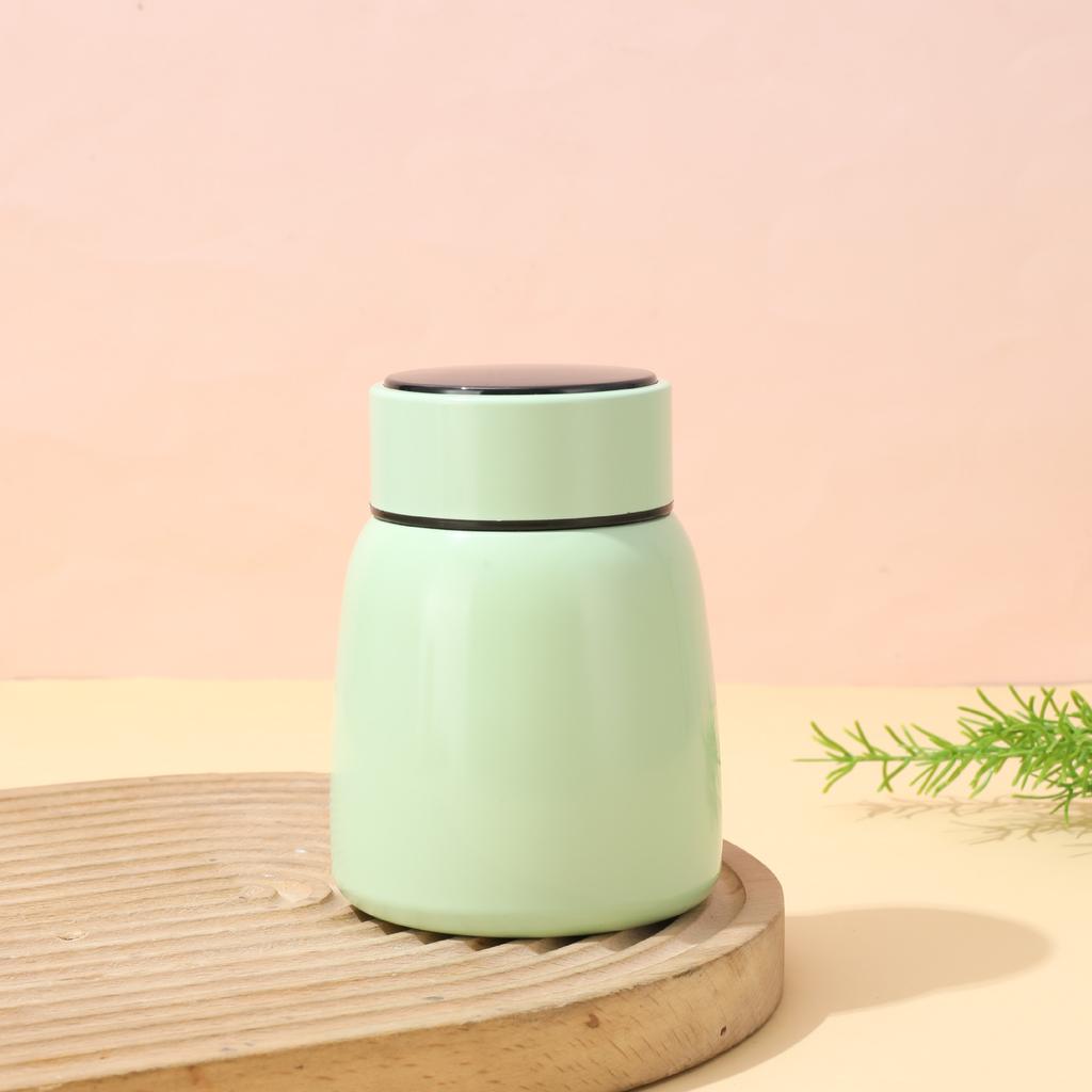 Piccola mini tazza termica di alta qualità in acciaio inossidabile 304 per coppia, uso domestico, display della temperatura, tazza a doppio strato, tazza per stufato di tremella