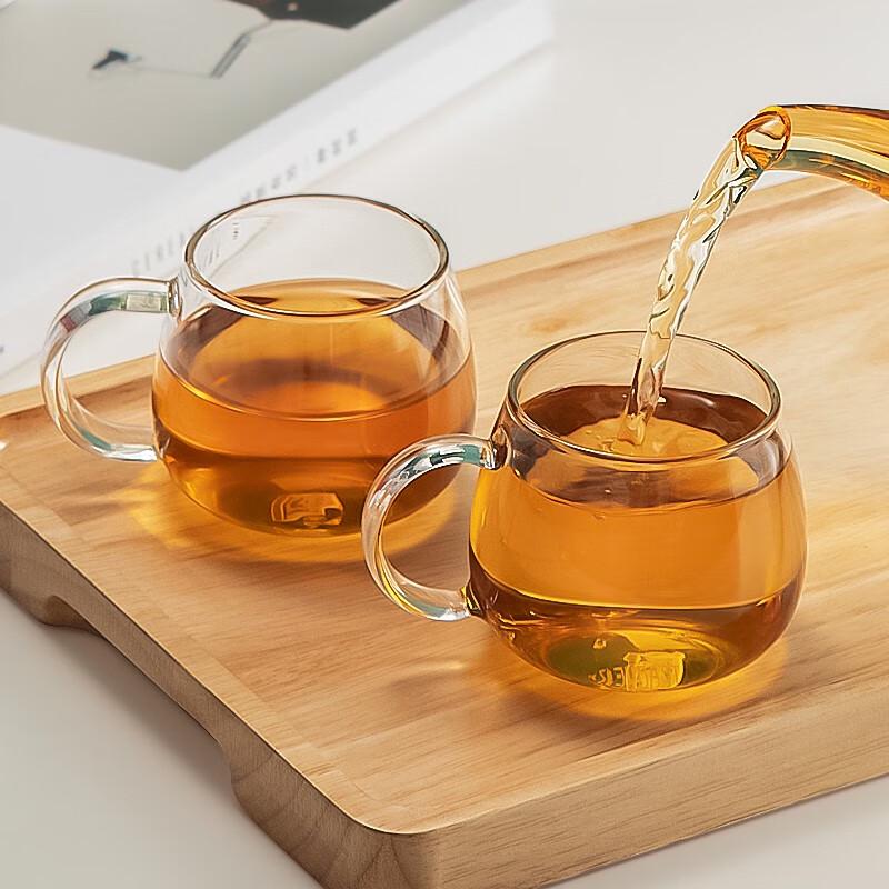 Flevenz Double-Layer Glass Teacup (120ml, 2-Pack)