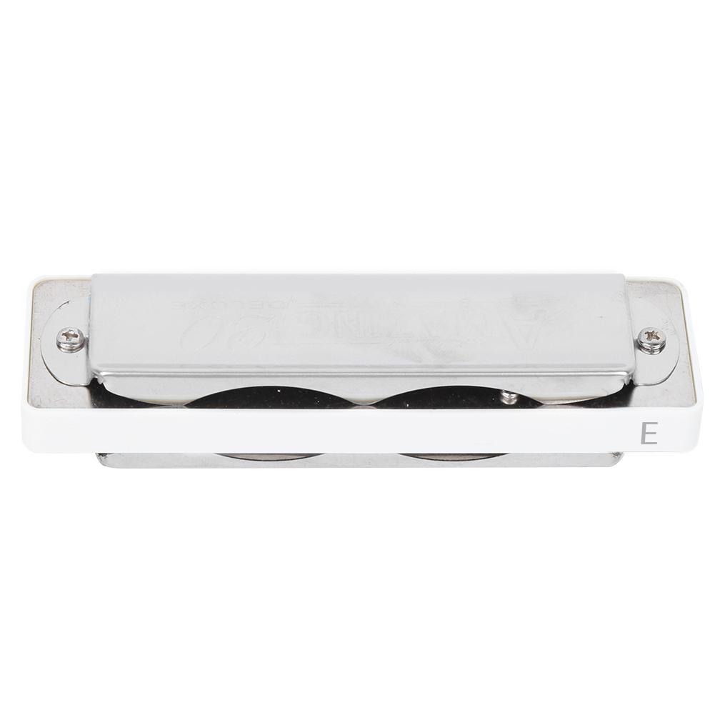 Blues Harmonica 10‑Hole Mouthorgan E Key 1.0mm Brass Base Beginner Wind Instrument