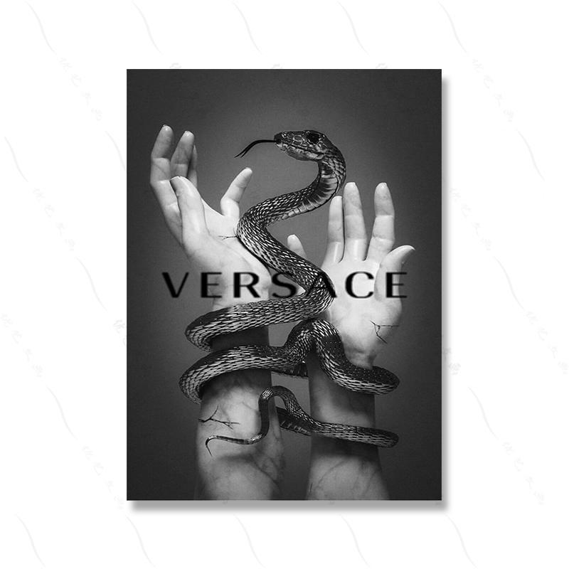 Black White Retro Fashion Photography Art Modern Movie Poster Print Vintage Animal Funny Cover Canvas Painting Room Home Deco