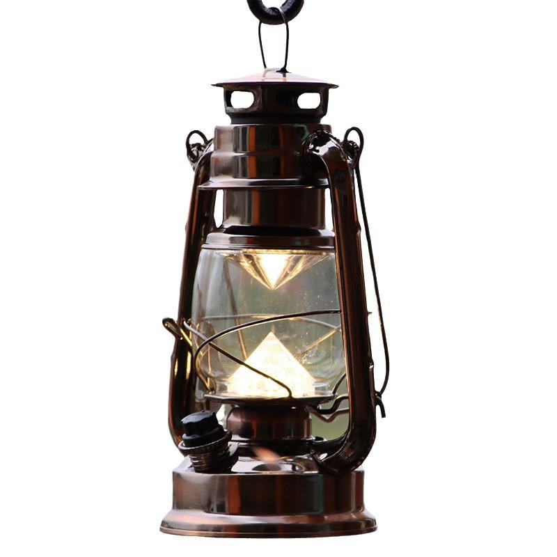 Retro LED Kerosene-Style Outdoor Camping Lantern