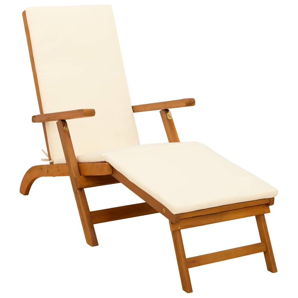 Adjustable and Foldable Sun Lounger Set 2 Pcs 55 X 146 X 91 Cm