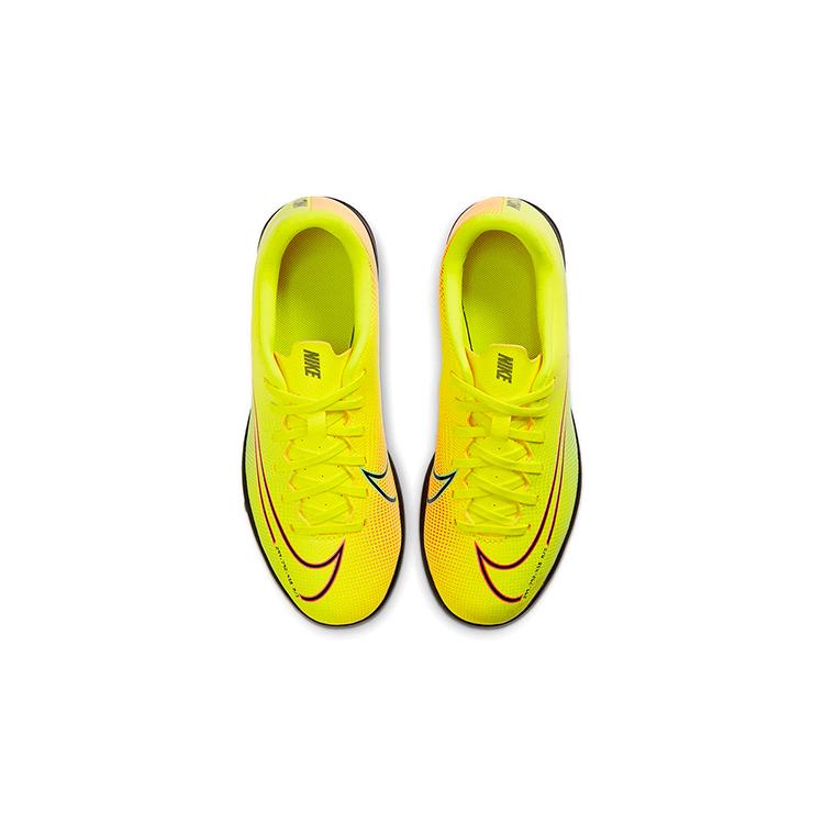 Nike Jr Vapor 13 Assassin 13 Club MDS Slip Resistant Abrasion Resistant Low top Kids' Soccer Shoes Neon Green Orange CJ1179-703