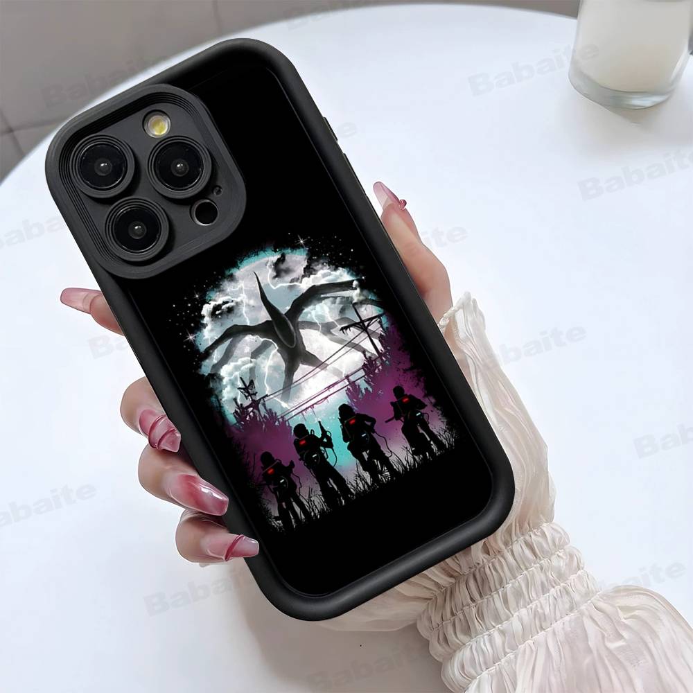 

Горячий S-Stranger T-Things Силиконовый Мягкий Чехол Для Телефона Для IPhone 17 16 15 14 Plus 13 12 Mini 11 Черный Чехол iPhone 13pro max