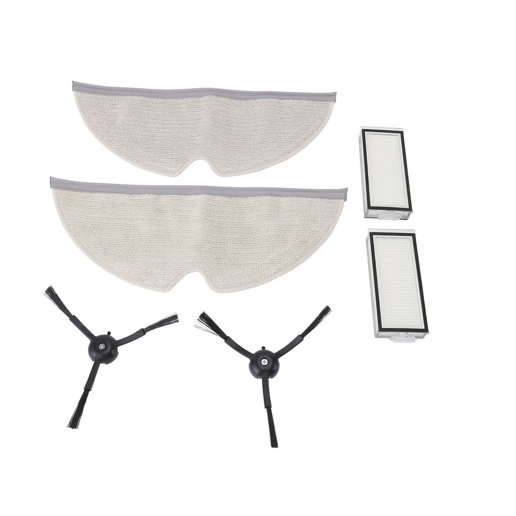 Sweeping Robot Accessory 2pcs Mopping Cloth 2pcs Filters 2pcs Side Brushes Replacement for Q8