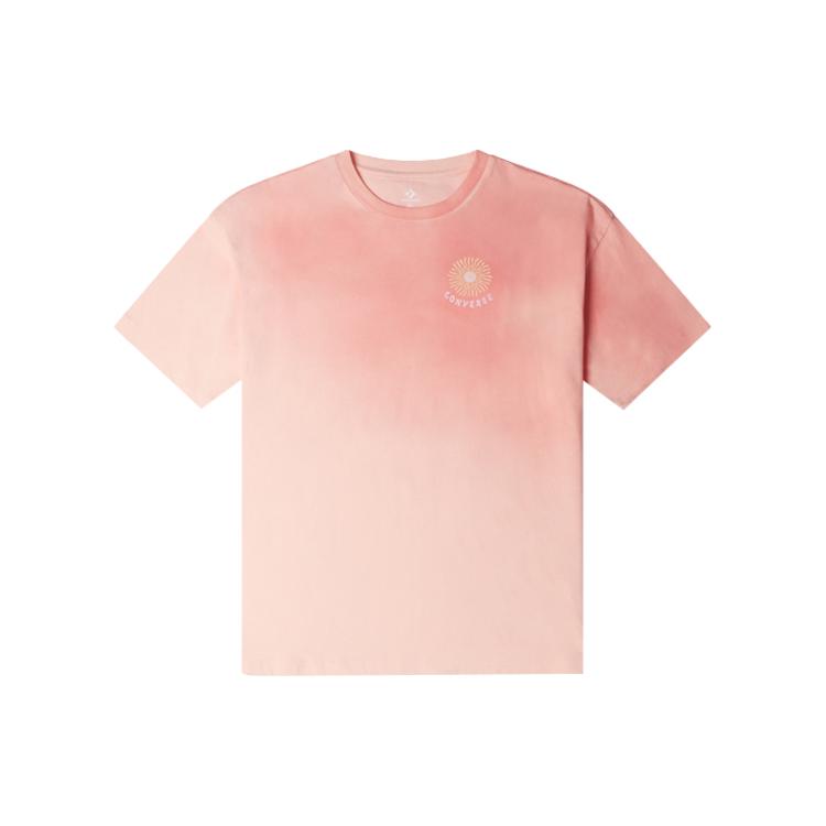 

New Converse T Shirts Women s Pink 10024791-A01 XS