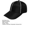 Coach Baseball Hat Contrast Color Long Brim Fasten Tape Adjustable Ponytail Hole Sunscreen Washable Sport Training Referee Hat Headwear