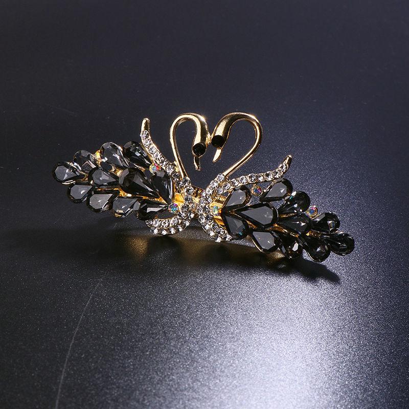 Rhinestone Hairpin Headdress: Women's Spring Clip for Updo & Hair Accessories